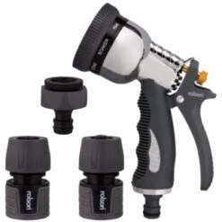 B&M Rolson Premium 8-Function Spray Gun Set With Connectors -Garden Furniture Sales 379896 rolsons premium 8 function spray gun set 2