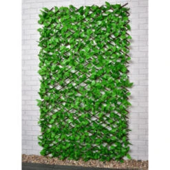 Bloom Solar Powered Expanding Artificial Leaf Trellis 200 X 100cm -Garden Furniture Sales 379978 expanding leafy trellis 100 leds 2x1m 3