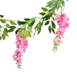 B&M Artificial Wisteria Garland 180cm - Pink -Garden Furniture Sales 379981 wisteria garland 180cm pink 2