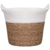 B&M Natural Planter Basket With Handles -Garden Furniture Sales 380056 natural planter basket with handles and plastic liner