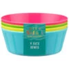 B&M Little Safari Picnic Bowls 4pk -Garden Furniture Sales 381384 kids 4pk colour bowls 5