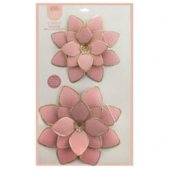 B&M Flower Wall Plaques 2pk - Pink -Garden Furniture Sales 392757 2pk metal wall flowers pink