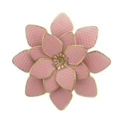B&M Flower Wall Plaques 2pk - Pink -Garden Furniture Sales 392757 2pk metal wall flowers pink 4