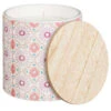 B&M Ceramic Candle With Wooden Lid - White -Garden Furniture Sales 392775 large printed ceramic candle with wooden lid white 2