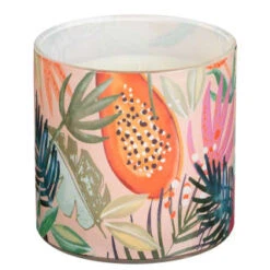 B&M Printed Candle With Gold Lid -Garden Furniture Sales 392779 printed candle with gold lid 2