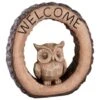 B&M Welcome Owl Garden Ornament -Garden Furniture Sales 392844 welcome owl ornament