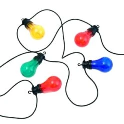 Eveready Mains Powered LED Bulb String Lights 20pk - Multicolour -Garden Furniture Sales 392913 eveready 20 mains operated multi colour bulb string lights