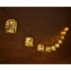 B&M 10 Solar Rattan Effect String Lights -Garden Furniture Sales 392921 10 solar rattan effect string lights