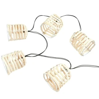 B&M 10 Solar Rattan Effect String Lights 4 B&M 10 Solar Rattan Effect String Lights - Image 2