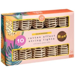 B&M 10 Solar Rattan Effect String Lights 7 B&M 10 Solar Rattan Effect String Lights -Garden Furniture Sales 392921 10 solar rattan effect string lights 3