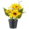 B&M Sunflower Plant Pot -Garden Furniture Sales 392959 sunflower