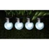 Crackle Glass Hanging Solar Lights 4pk -Garden Furniture Sales 393004 4 pack crackle glass hanging solar lights