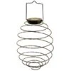 B&M Solar Powered Spiral Lantern - Black -Garden Furniture Sales 393012 solar powered spiral lantern black 2