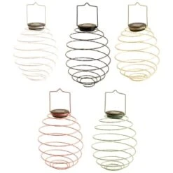 B&M Solar Powered Spiral Lantern - Black -Garden Furniture Sales 393012 solar powered spiral lantern group