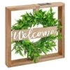 B&M Framed Foliage Solar Wall Plaque -Garden Furniture Sales 393045 urban eden solar wall plaque