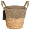 B&M Urban Eden Cotton Rope Planter With Tassels -Garden Furniture Sales 393051 urban eden cotton rope planter with tassel