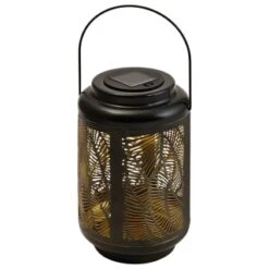 B&M Urban Eden Solar Powered Metal Lantern