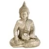 B&M Sitting Buddha Ornament With LED Light -Garden Furniture Sales 393431 sitting buddha ornament with cool white led 2