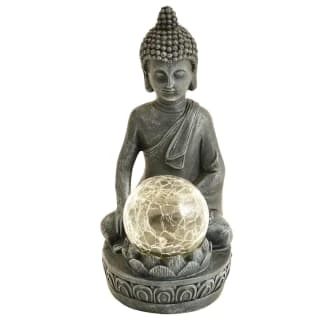 B&M Assorted Sitting Solar Buddha Garden Ornament 5 B&M Assorted Sitting Solar Buddha Garden Ornament - Image 3