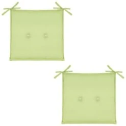 Luxury Seat Pads - Green 2pk -Garden Furniture Sales 393560 2pk shower resistant seat pads green 2