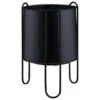 B&M New York Planter In Stand - Black -Garden Furniture Sales 393670 new york small planter in stand black