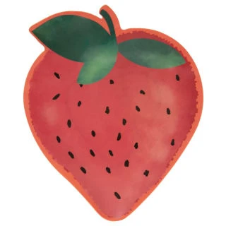 B&M Fruit Shaped Plate - Strawberry 3 B&M Fruit Shaped Plate - Strawberry