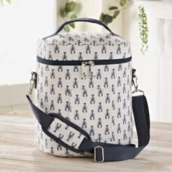 B&M Ocean Print Cooler Bag - White -Garden Furniture Sales 394307 ocean print cooler bag white