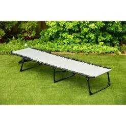 Dakota Premium 3 Position Folding Relaxer Bed - Grey -Garden Furniture Sales 395732 dakota premium 3 position folding relaxer bed 2