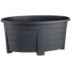 Oval Planter - Black -Garden Furniture Sales 397060 55cm oval planter black