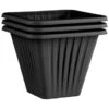 Square Planter 3pk - Black -Garden Furniture Sales 397062 3 pack square planters black