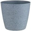B&M Ribbed Speckled Plastic Planter - Light Grey -Garden Furniture Sales 397148 ribbed speckled plastic planter light grey